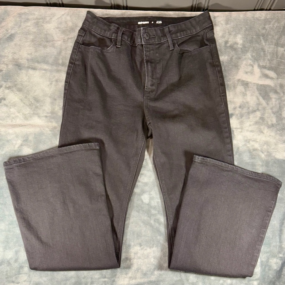 Old Navy High Rise Flare Jeans Womens 8 - Black